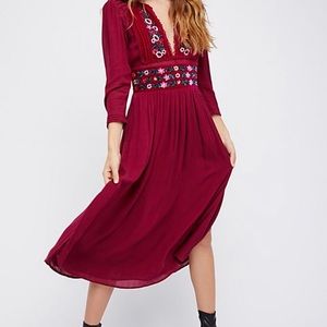 Free people embroidered dress